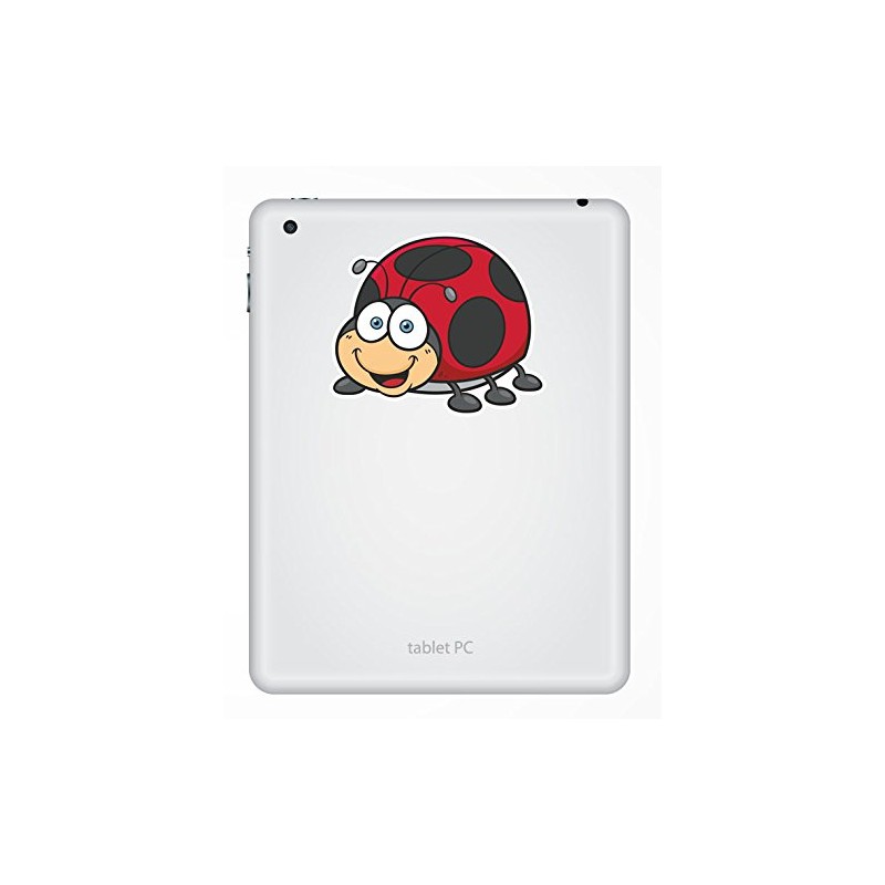 2 x 10cm Ladybird Ladybug Vinyl Sticker Bike Laptop Car