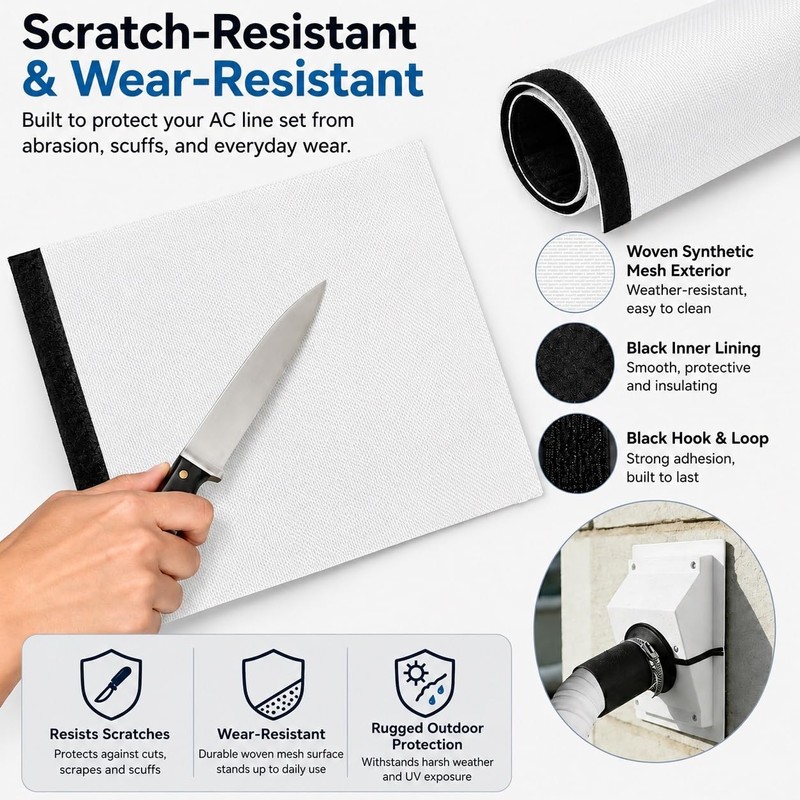 HVAC Wall Penetration & Line-Set Cover Kit
