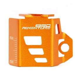 Mokiton Motorcycle Rear Brake Fluid Reservoir Pump Guard Cover Compatible With 890 Adventure/R 2021 2022 2023 2024 | Gas Tank Protectors 890 ADV 890adv Accessorie (orange)