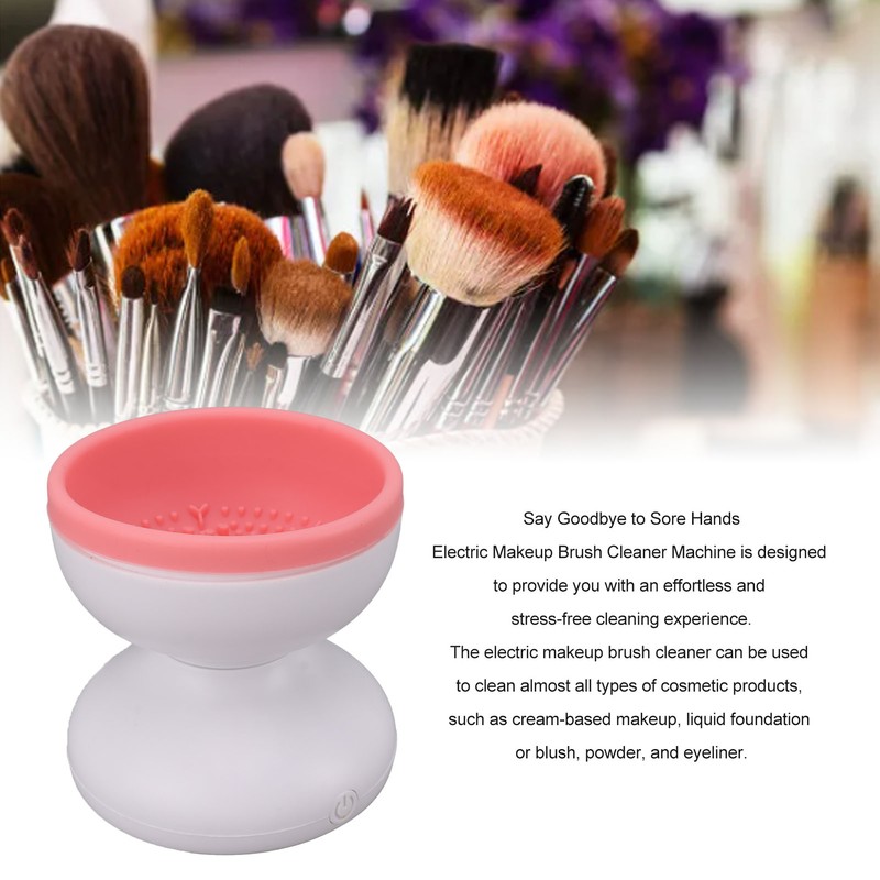 Electric Makeup Brush Cleaner Machine Portable Automatic USB Cosmetic Brushes