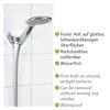 Wenko 22133100 Static-Loc Plastic Shower porte-pomme 9,5 x 5 x