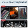 Reniteco Magnetic Socket Organizer Set, 3-Piece 1/2" 3/8" 1/4" Drive