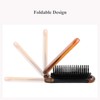 Ancable Folding Hair Brush with Mirror Compact Pocket Size for