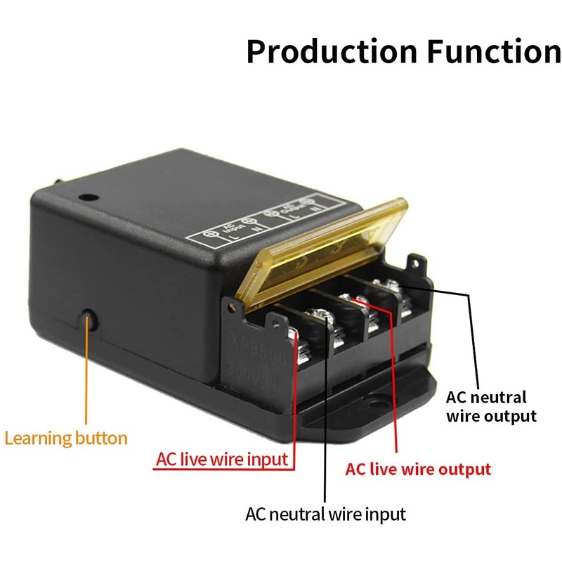 QIACHIP 30A Relay Wireless Remote Switch, AC 110V 120V 240V