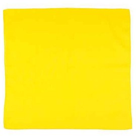 30 Pack 100% Cotton Solid Plain Unisex Bandanas - Bulk Wholesale by M.H.I. (18 Colors) (Yellow)