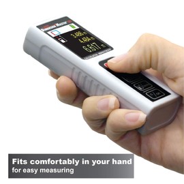 Calculated Industries 3356 Laser Dimension Master 130 Compact Digital Distance Measurer with 130-foot Range and Bright Color Display for Real Estate and Interior Design Pros