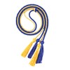 UIALECG Double Graduation Honor Cords - Royal Blue and Gold,68"