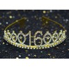16th Gold Birthday Tiara and Sash Happy 16th Birthday Party