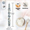 Unscented Floral Taper Candle Spiral Candlesticks - Set of 2
