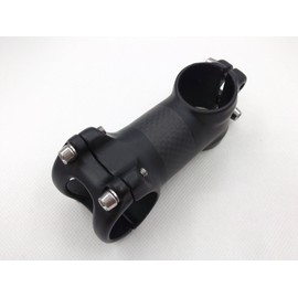 『phalatina』 Ultra-Light Aluminum Carbon Handlebar Stem 60 ~ 120 mm for Mountain Bike Road Bike! Beautiful Carbon Pattern for Comfortable Cycling! (②70mm: Matte Black)