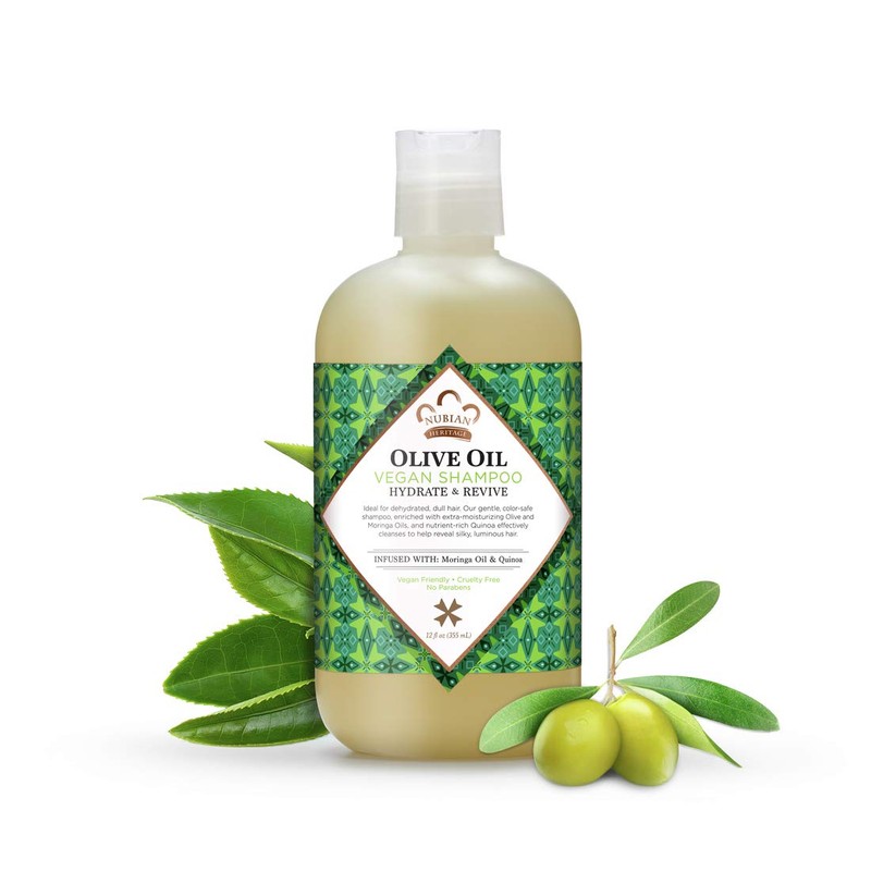 Nubian Heritage Shampoo for Dry Hair Olive Oil Hydrate and