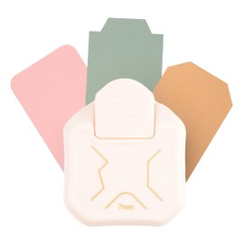 Vaessen Creative 3-in-1 Corner Punch - Journal - Card Making Supplies - Corner Cutter for Tabs, Labels, Scrapbooks and Planners - Crafting Supplies, White-gold