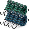 Saintrygo 8 Pcs 80 Inch Adjustable Flat Bungee Cords with