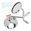 Universal Rear View Mirror 3.4in Wide Vision Handlebar Rear View