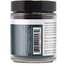 Viva Doria Viva Doria Activated Charcoal Powder, Hardwood Derived, Food Grade, 1.2 Oz Glass Jar
