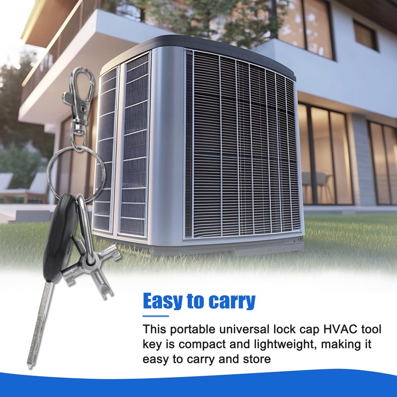 HVAC Tools, Locking Cap Key for 410A and R22 Refrigerants,