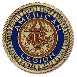 American Legion Medallion for Box Cremation Urn/Flag Case - 2 Inch Diameter
