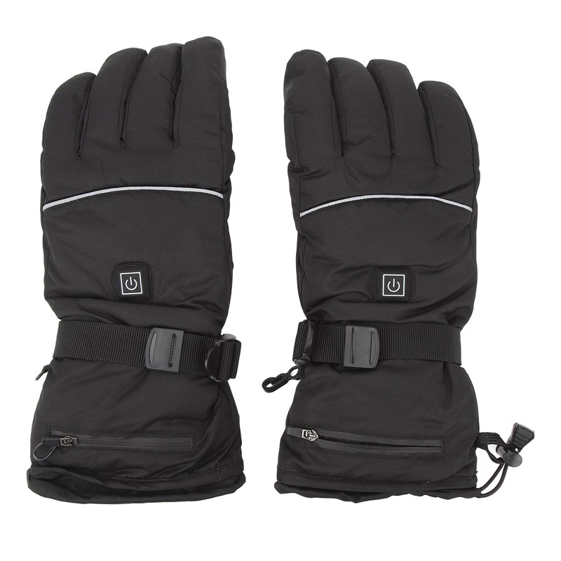 One Pair Heated Gloves 3 Level Temperature Touchscreen Anti Slip