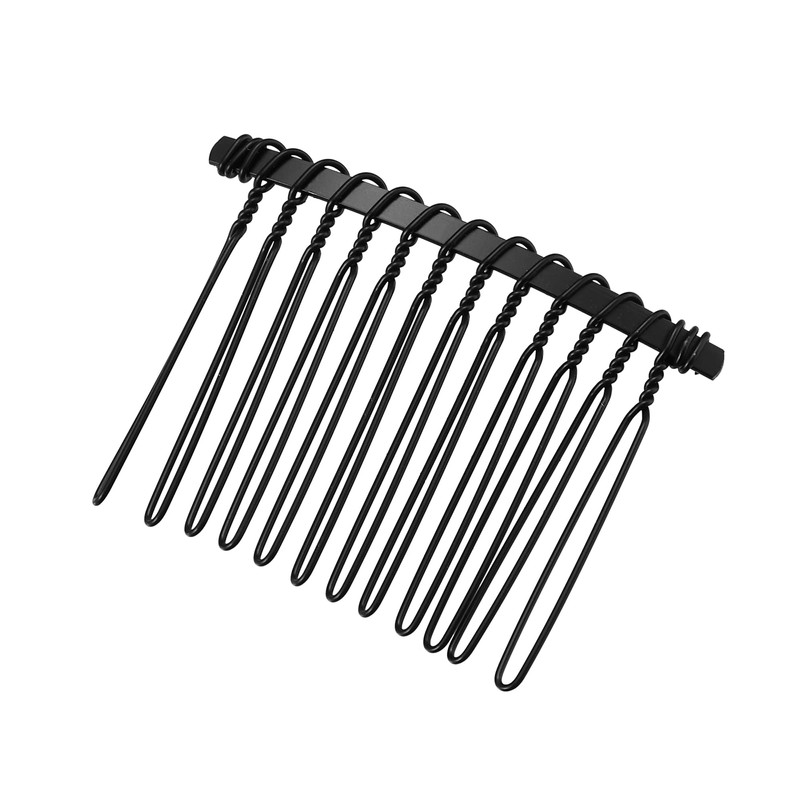 VOCOSTE 4 Pcs No Slip Hair Side Combs Accessories, Metal,