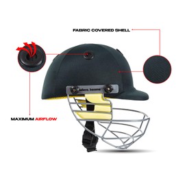 Cricket Helmet SG Blazetech (Green, Large)