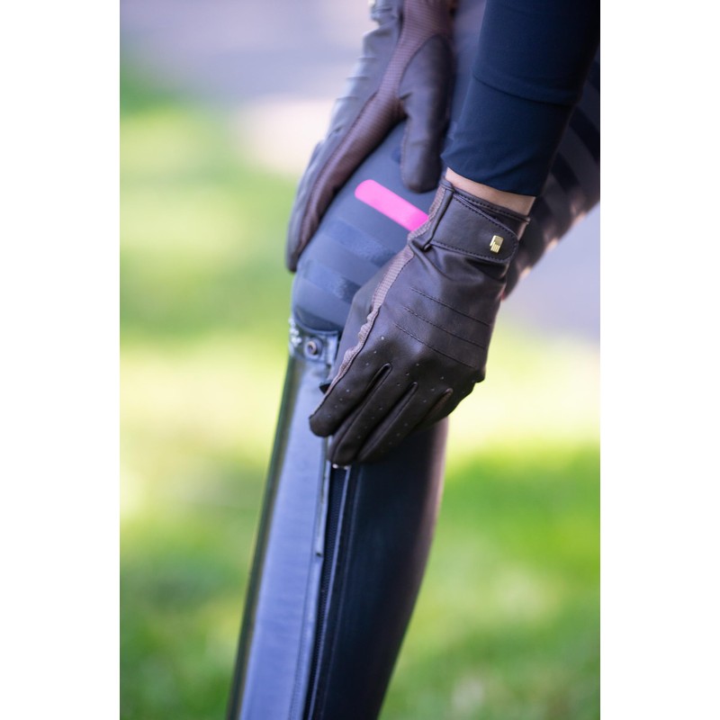 Roeckl Sports Malaga Riding Gloves Tournament Summer Gloves, Mocha Antique