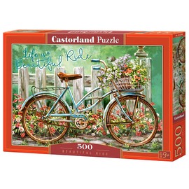 CASTORLAND 500 Piece Jigsaw Puzzle, Beautiful Ride, Bicycle, Art Puzzle, Adult Puzzles, Castorland B-52998