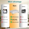 Wisuce Bamboo Under Bed Storage Containers- Underbed Organizer with Wheels