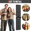 Lipshome Heavy Duty Gate Hinges,Black Door Hinge with Screws, Adjustable
