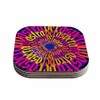 KESS InHouse Roberlan"Ad Astra Per Aspera Mandala" Blue Orange Coasters