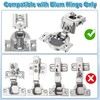 Dreyoo 50 Pcs Cabinet Restrictor Clips, 86 Degree Angle Restriction