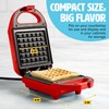Tasty Mini Nonstick Waffle Maker, Perfect for Individual Waffles, Hash
