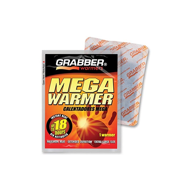 Grabber Mega Warmers, 18+ Hours Maximum Heat- 1 Count ,