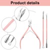 Cuticle Trimmer Set with Cuticle Nippers and Pusher, Professional Manicure