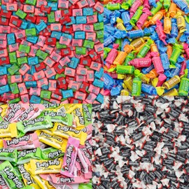 Bulk Assorted Taffy Candy Individually Wrapped - 2 lb Chewy Candy Variety Pack For Pinara Fillers, Candy Favors, School Snacks & Office Treats Candy Mix
