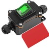 Gebildet Inline Cord Switch DPST Rocker Switch IP66 Waterproof, 20A-12VDC/16A-24VDC/20A-125VAC/16A-250VAC,