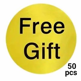 50pcs Free Gift Gold Color Stickers 1 in