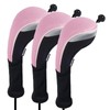 Andux Long Neck Golf Hybrid Club Head Covers with Dial