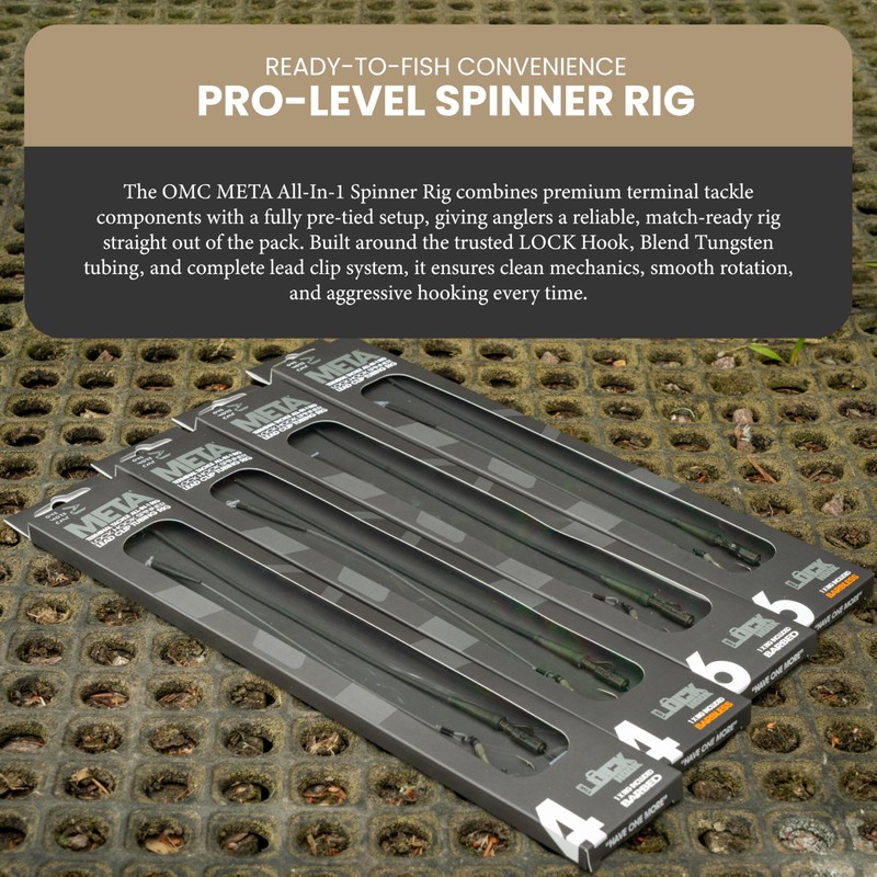 OMC META All-In-1 Spinner Rig - Carp Rig, Size 4