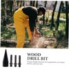 Mipcase 1 Set Firewood Drill Bit Wood Splitter Tool Set