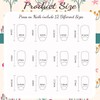 Pack of 24 French Tip for Press On Nails, Glue