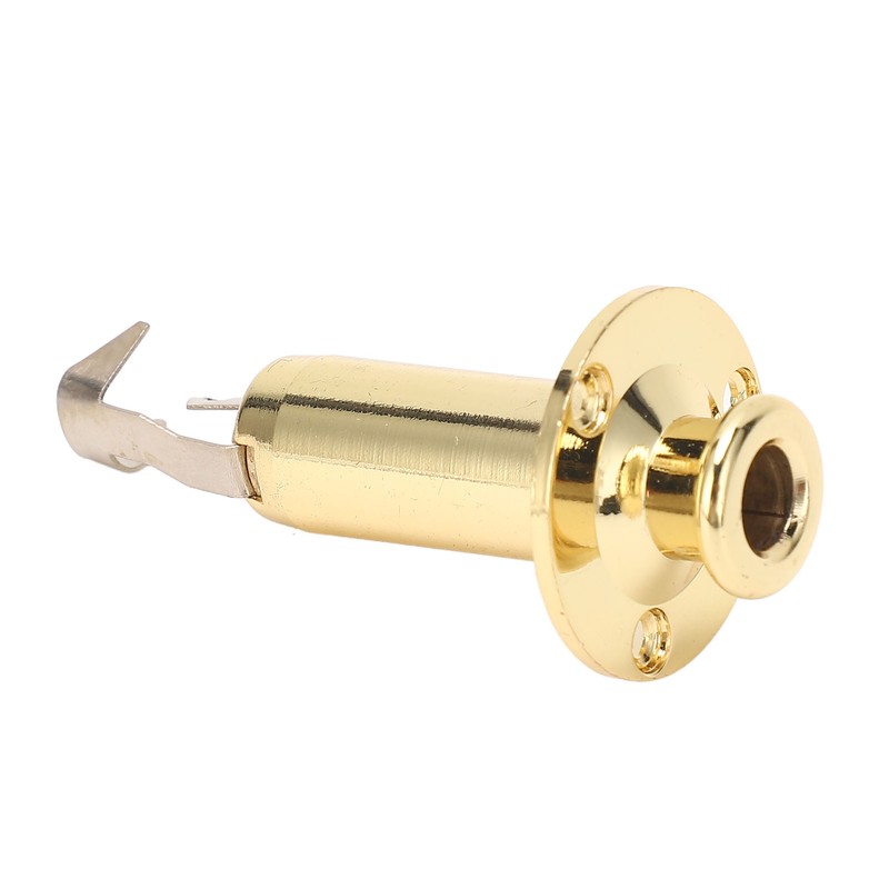6.35mm Guitar Output Jack Socket Metal Construction Endpin Pickup Jack