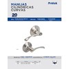 Prolok 11MAP Curve Tubular Handle, Satin Nickel Bath.