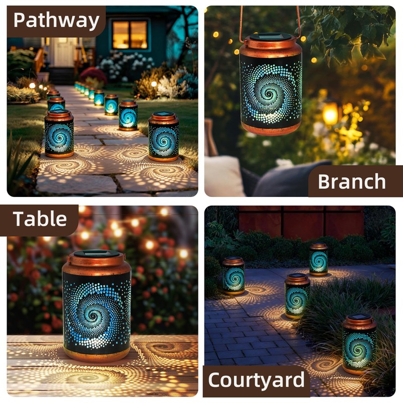DIBIEECN Birthday Gifts for Women Mom Grandma Wife, Solar Lanterns