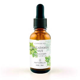Macadamia Nuts Oil 1.0 fl oz (30 ml) NATURELLE Natural Carrier Oil and Vegetable Oil (100% Natural)