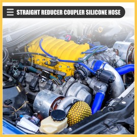 REPAIROCK Universal Straight Reducer Hose Silicone Hose Coupler Intercooler Tube 4-Ply Reinforced Intake Reducer Intercooler Pipe, 40mm, Silicone, Black Auto Replacement Parts