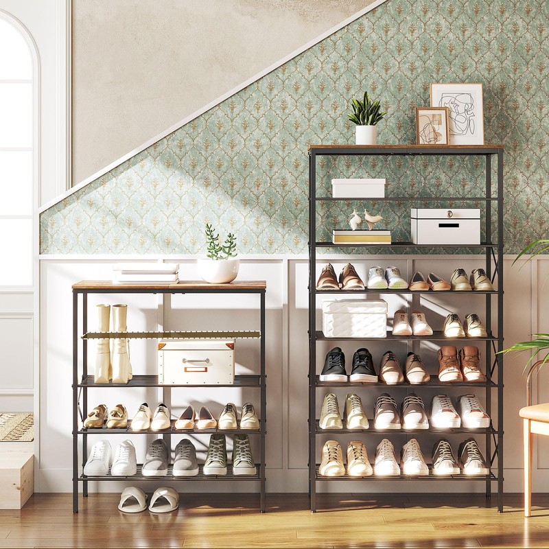 YATINEY 8 Tier Shoe Rack, Shoe Storage Organizer, Large Capacity