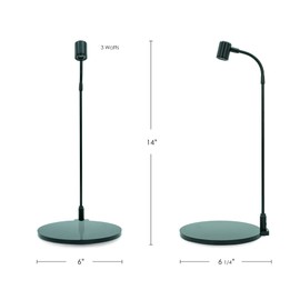 HIRO Aquatics MINI Terrarium Aquarium Black Spotlight for Potted Plants, Betta Fishes, Bottle Jars, Displays, Indoor Plant, Succulents, Air Plants