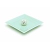 Ceramic Incense Plate & Horseshoe Holder, Green