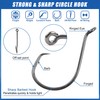 Circle Hooks Saltwater Catfish Fishing Hooks,50/100pcs Octopus Offset Sport Circle