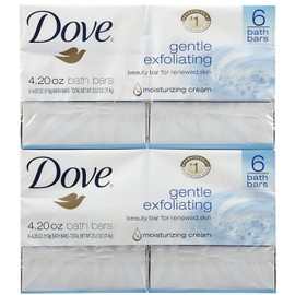 Dove Beauty Bar - Gentle Exfoliating - 4 oz - 6 ct - 2 pk